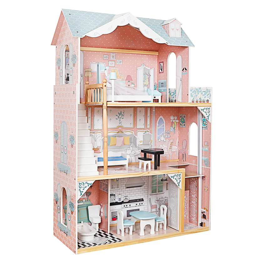 Casă de păpuși din lemn 82*33*121 cm, W06A400C