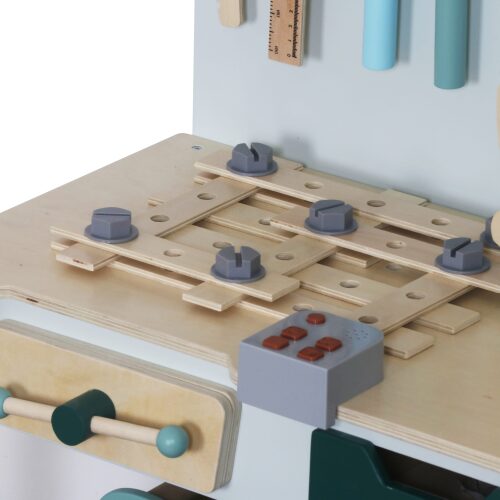 Masă pentru copii din lemn cu unelte, 56*31*86 cm W03D234