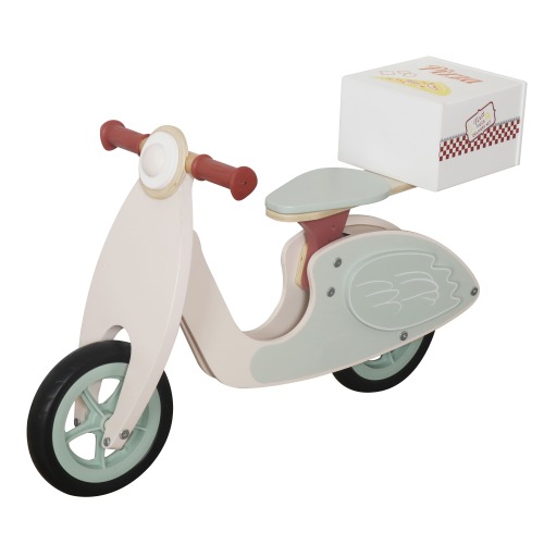 Motocicletă din lemn „Pizza Delivery”, 80×39×54 cm, W16C367
