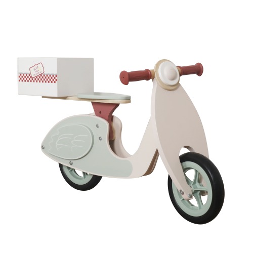 Motocicletă din lemn „Pizza Delivery”, 80×39×54 cm, W16C367