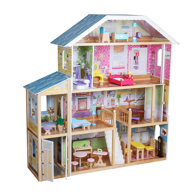 Casă de păpuși din lemn 119*31,5*122,5 cm, W06A358