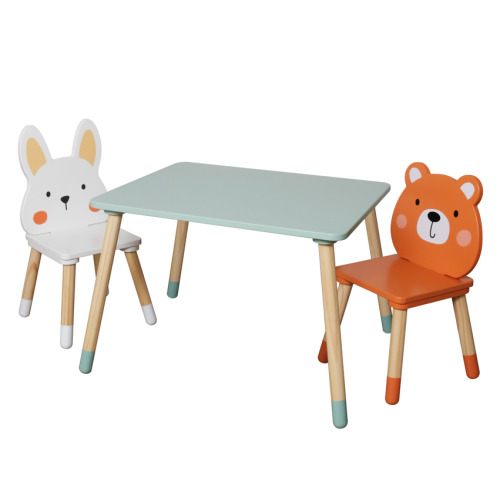 Set masă și 2 scaune din lemn, W08G410B