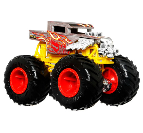HOT WHEELS MONSTER TRUCK CAMION BONE SHAKER CU CULORI SCHIMBATOARE SCARA 1:64, MTHGX06_HGX07