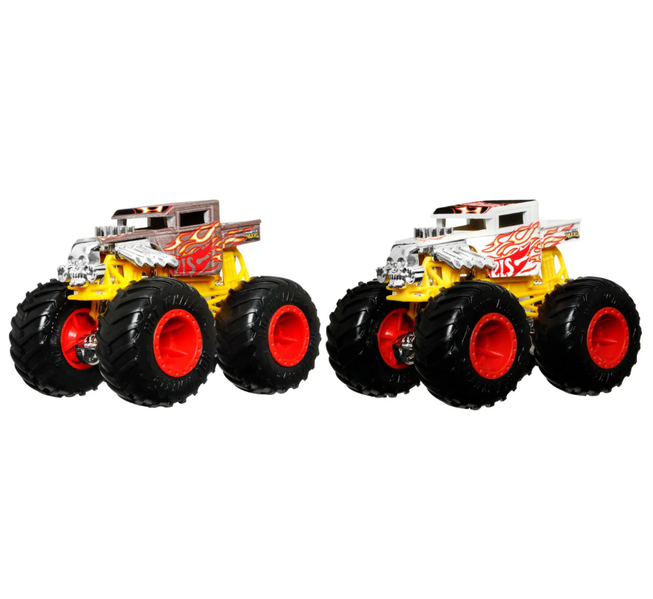 HOT WHEELS MONSTER TRUCK CAMION BONE SHAKER CU CULORI SCHIMBATOARE SCARA 1:64, MTHGX06_HGX07