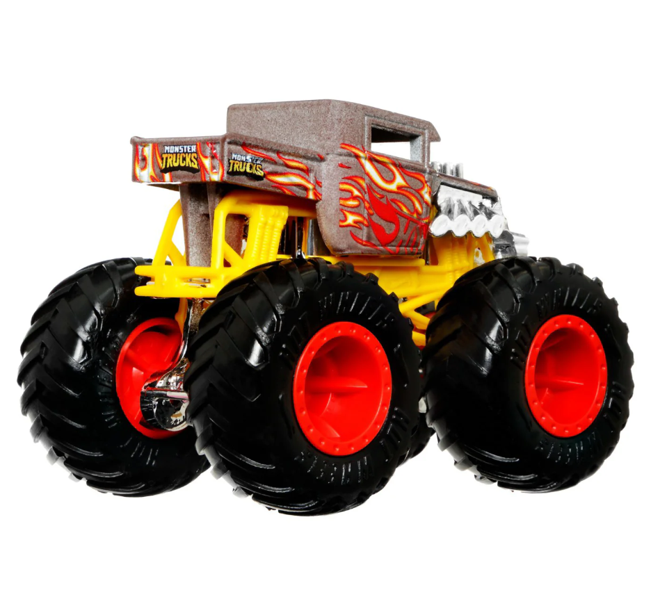 HOT WHEELS MONSTER TRUCK CAMION BONE SHAKER CU CULORI SCHIMBATOARE SCARA 1:64, MTHGX06_HGX07