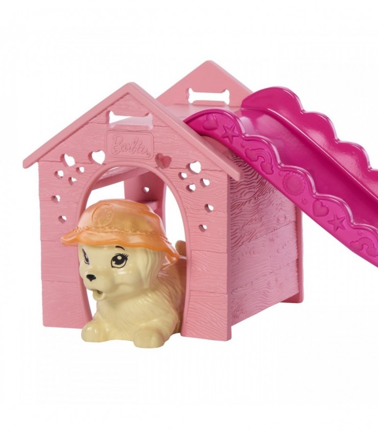 Кукла Барби и щенок у бассейна с функцией изменения цвета, MTJBF35