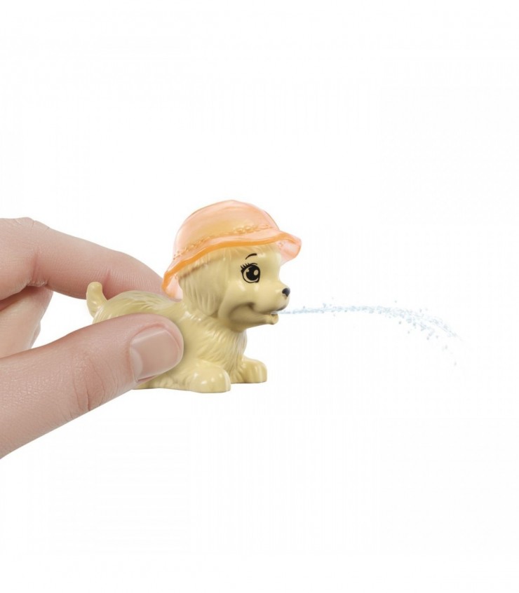 Кукла Барби и щенок у бассейна с функцией изменения цвета, MTJBF35