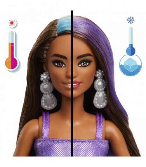 BARBIE SET PARTY UNBOXED REVEAL PAPUSA BARBIE VIOLET CU 10 ACCESORII SURPRIZA, MTJFY66