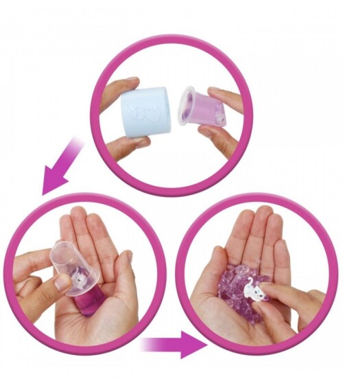 BARBIE SET PARTY UNBOXED REVEAL PAPUSA BARBIE VIOLET CU 10 ACCESORII SURPRIZA, MTJFY66