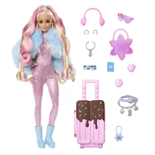 BARBIE EXTRA FLY PAPUSA BARBIE BLONDA LA MUNTE, MTHPB16