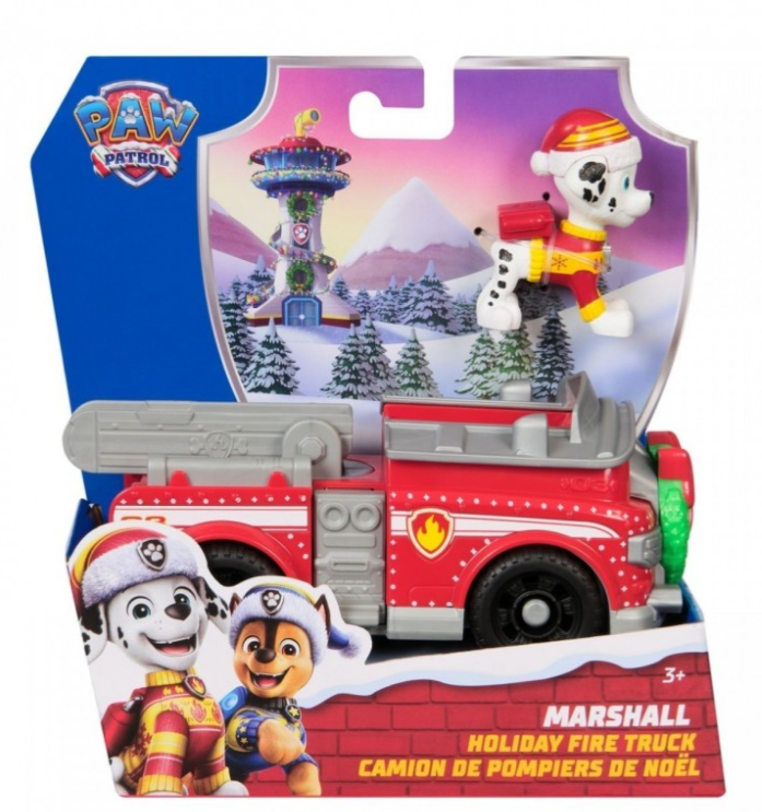 PATRULA CATELUSILOR VEHICUL SI FIGURINA MARSHALL CU ACCESORII DE CRACIUN, 6074039_20153732