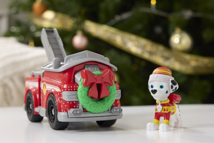 PATRULA CATELUSILOR VEHICUL SI FIGURINA MARSHALL CU ACCESORII DE CRACIUN, 6074039_20153732