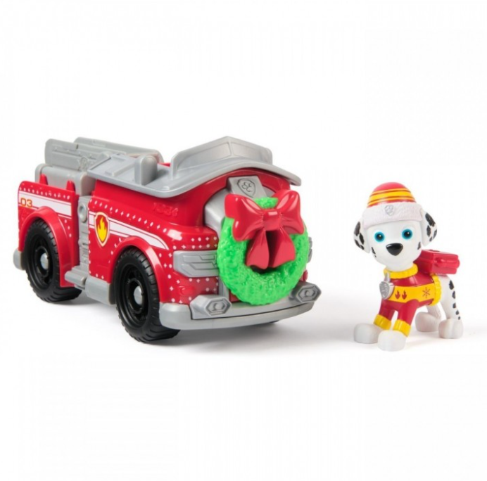 PATRULA CATELUSILOR VEHICUL SI FIGURINA MARSHALL CU ACCESORII DE CRACIUN, 6074039_20153732