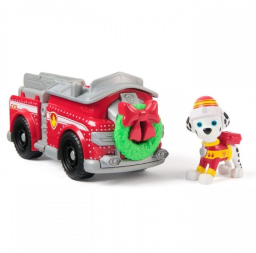 PATRULA CATELUSILOR VEHICUL SI FIGURINA MARSHALL CU ACCESORII DE CRACIUN, 6074039_20153732