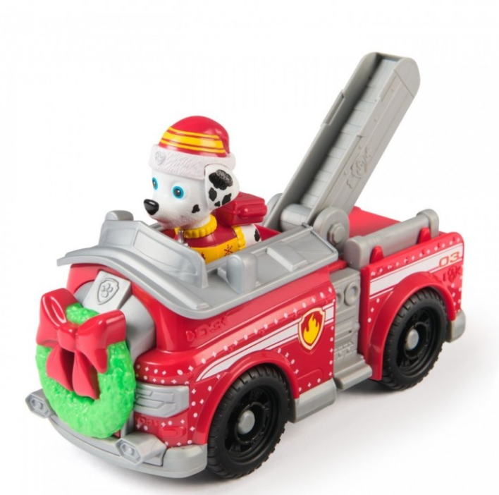 PATRULA CATELUSILOR VEHICUL SI FIGURINA MARSHALL CU ACCESORII DE CRACIUN, 6074039_20153732