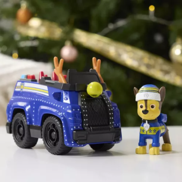 PATRULA CATELUSILOR VEHICUL SI FIGURINA CHASE CU ACCESORII DE CRACIUN, 6074039_20153731