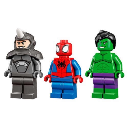 Constructor LEGO Marvel Confruntarea dintre Hulk și Mașina Rinocer 10782
