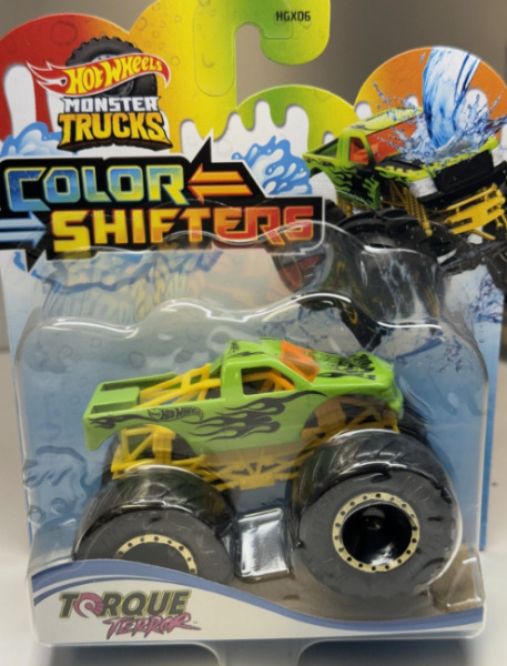 Монстр-трак Hot Wheels Torque Terror с изменяющимся цветом масштаб 1:64, MTHGX06_HMH34