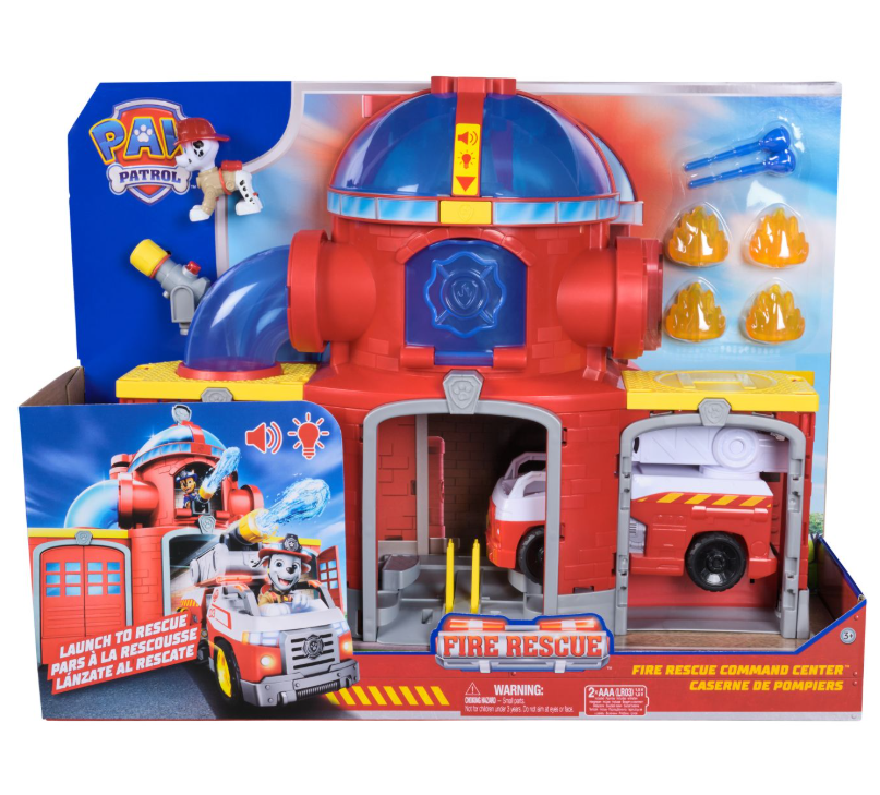 PATRULA CATELUSILOR STATIE DE POMPIERI INTERACTIVA CU ACCESORII SI FIGURINA MARSHALL, 6073760