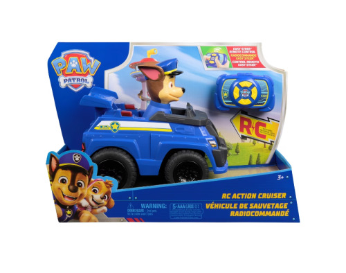 PATRULA CATELUSILOR VEHICUL CU TELECOMANDA ACTION CRUISER SI FIGURINA CHASE, 6073298