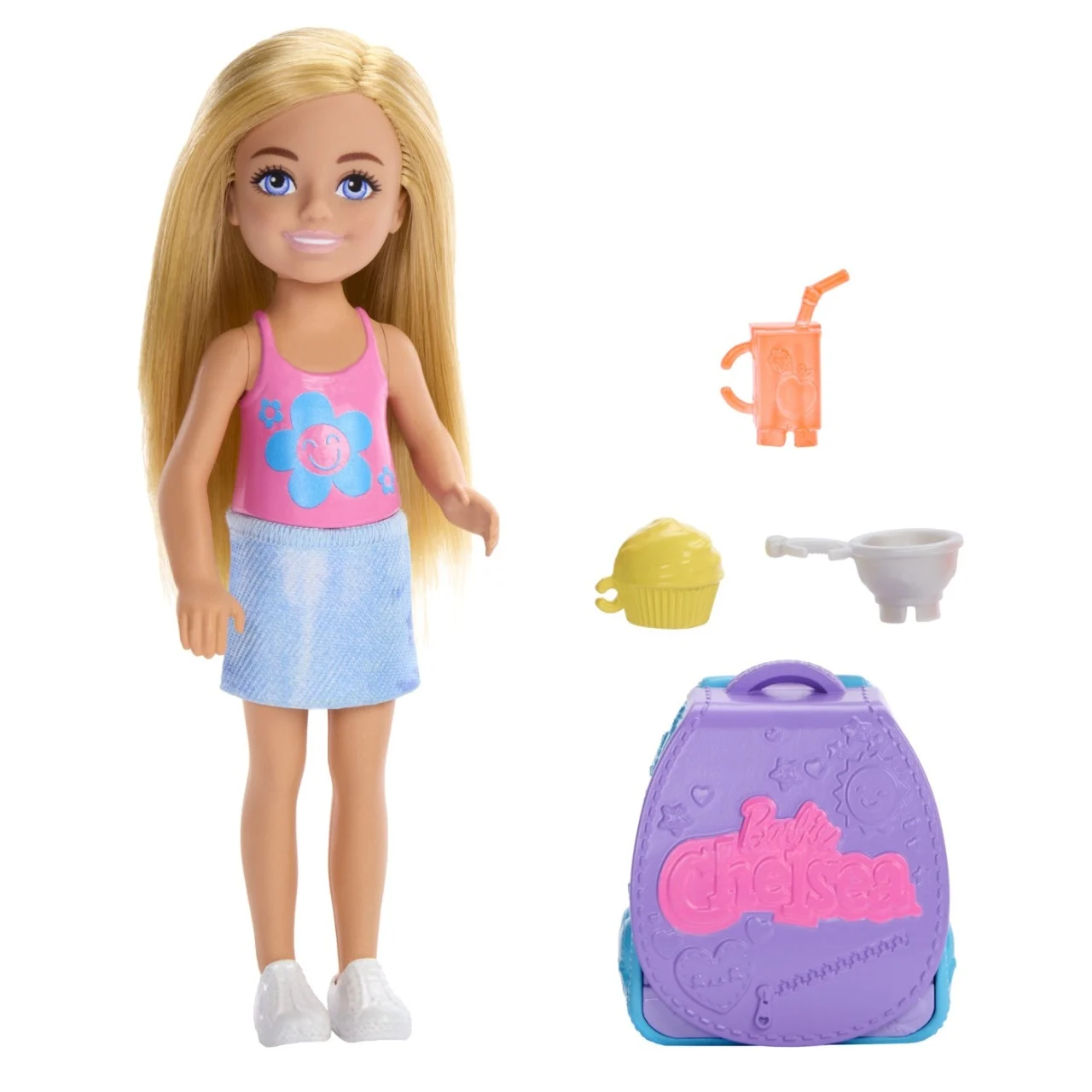 BARBIE PAPUSICA CHELSEA CU RUCSAC PENTRU COACEREA BRIOSELOR, MTJBF46