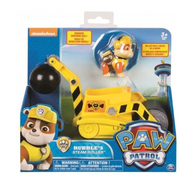 PATRULA CATELUSILOR RUBBLE SI ECHIPA VEHICUL BULDOZER MULTIFUNCTIONAL 2 IN 1, 6073297