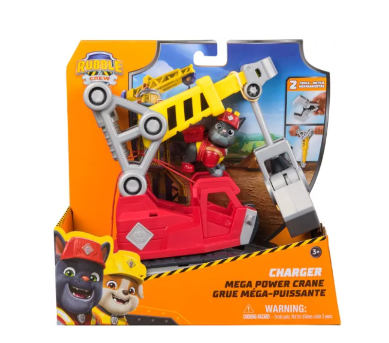 PATRULA CATELUSILOR RUBBLE SI ECHIPA SET VEHICUL EXCAVATOR SI FIGURINA CHARGER, 6073295