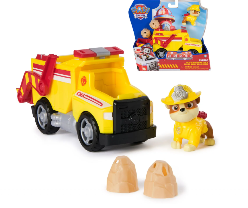 PATRULA CATELUSILOR VEHICUL DE SALVARE MASINA DE POMPIERI SI FIGURINA RUBBLE, 6072699_20151508