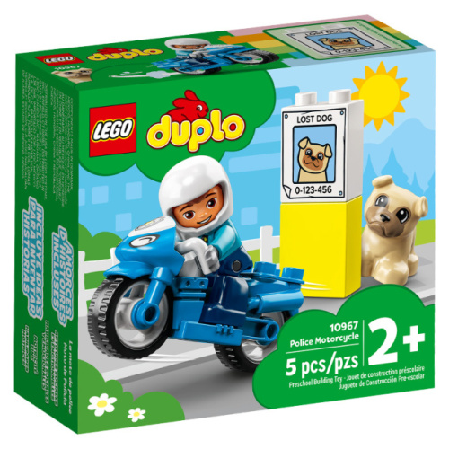 Конструктор LEGO DUPLO Полицейский мотоцикл 10967
