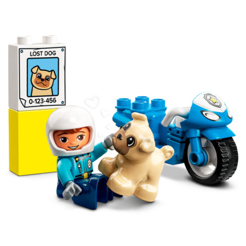 Конструктор LEGO DUPLO Полицейский мотоцикл 10967