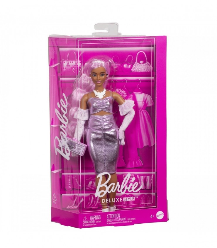 Кукла Барби в стиле «Делюкс» с фиолетовыми волосам, MTHYV25