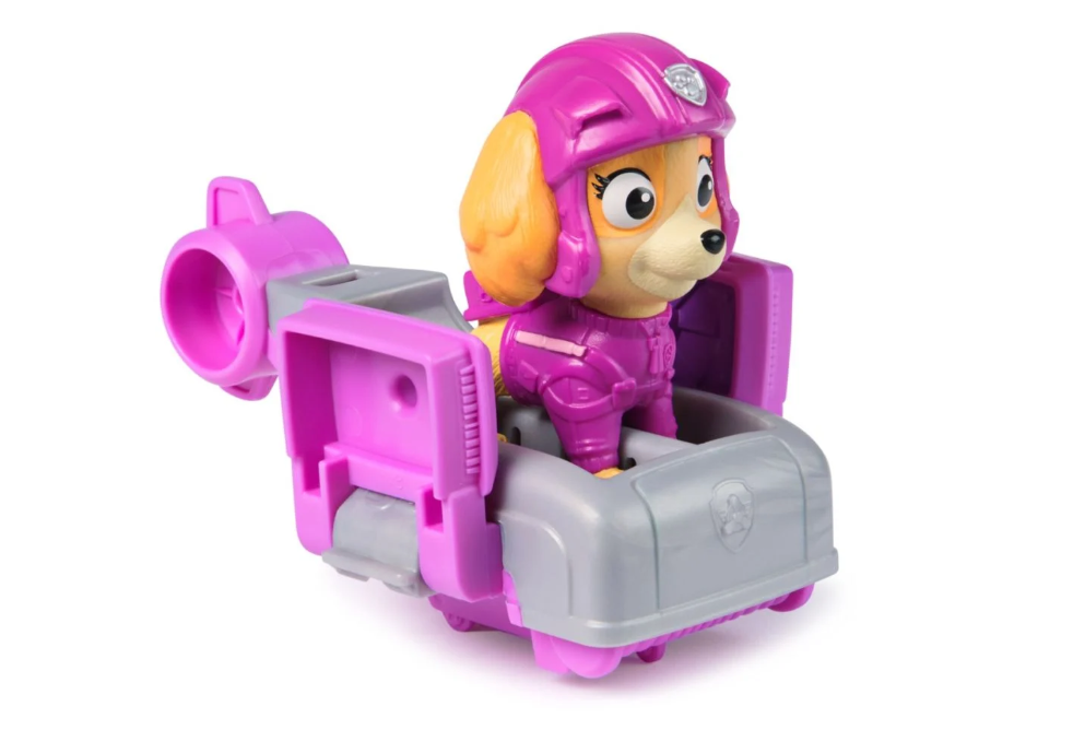 PATRULA CATELUSILOR ACTION PUPS SET VEHICUL DE SALVARE HOVERBOARD SI FIGURINA SKYE 5 CM, 6071503_20149607
