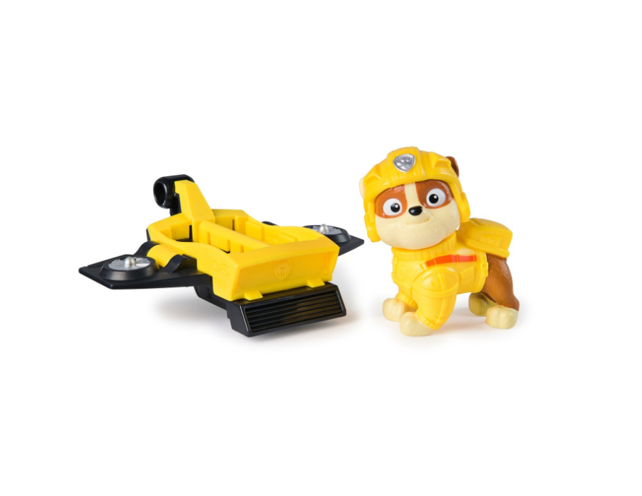 PATRULA CATELUSILOR ACTION PUPS SET VEHICUL DE SALVARE HOVERBOARD SI FIGURINA RUBBLE 5 CM, 6071503_20149606
