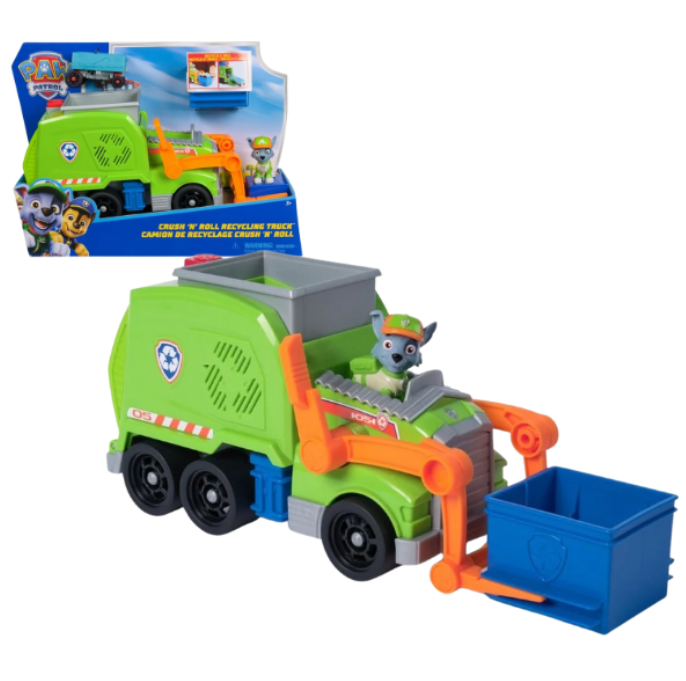PATRULA CATELUSILOR ROCKY SI CAMIONUL DE RECICLARE CRUSH N ROLL, 6071248