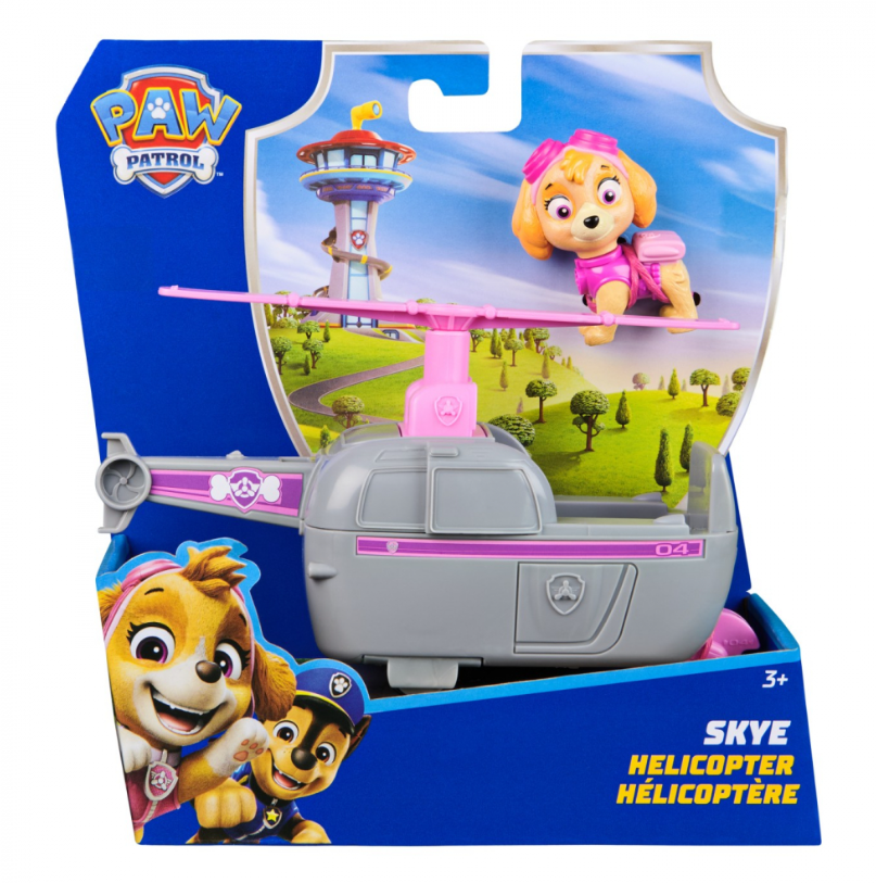 PATRULA CATELUSILOR SET VEHICUL DE BAZA ELICOPTER SI FIGURINA SKYE, 6071153_20148932