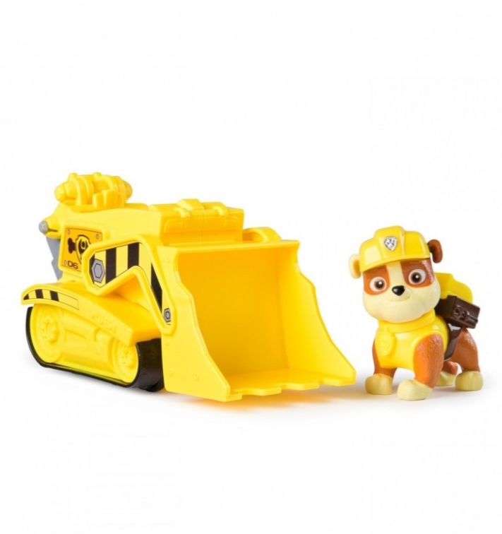 PATRULA CATELUSILOR SET VEHICUL DE BAZA BULDOZER SI FIGURINA RUBBLE, 6071153_20148931