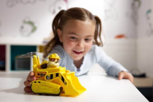 PATRULA CATELUSILOR SET VEHICUL DE BAZA BULDOZER SI FIGURINA RUBBLE, 6071153_20148931