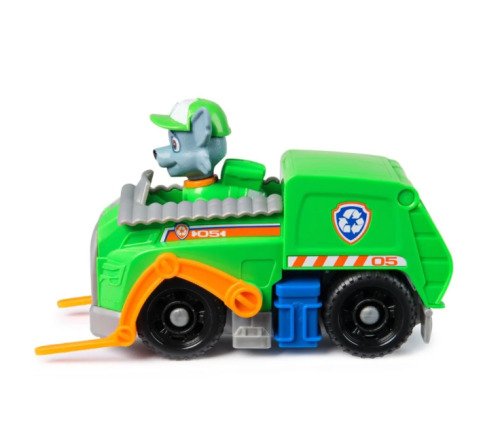 PATRULA CATELUSILOR SET VEHICUL DE BAZA CAMIONUL DE RECICLARE  SI FIGURINA ROCKY, 6071153_20148930