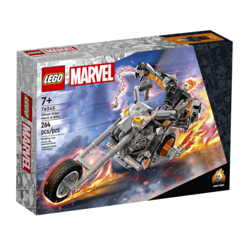 Конструктор LEGO Marvel Призрачный гонщик и мотоцикл 76245
