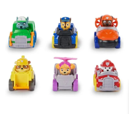 PATRULA CATELUSILOR PUP SQUAD RACERS PACHET CADOU 6 VEHICULE DE BAZA, 6070070