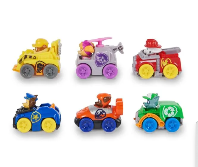 Щенячий патруль команда гонщиков-щенков набор 6 базовых машин, 6070070