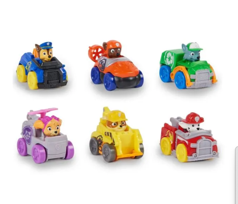 Щенячий патруль команда гонщиков-щенков набор 6 базовых машин, 6070070