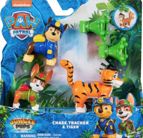 Щенячий Патруль Джунгли 3 фигурки CHASE TRACKER SI TIGRUL, 6068629