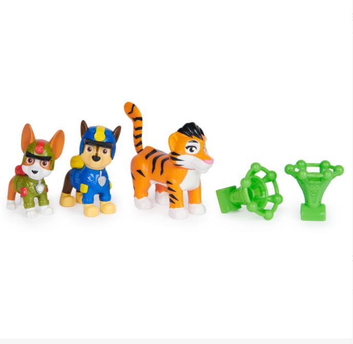 Щенячий Патруль Джунгли 3 фигурки CHASE TRACKER SI TIGRUL, 6068629