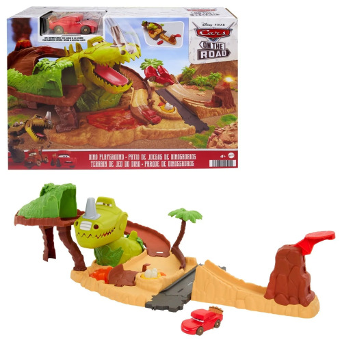 CARS SET DE JOACA DINO SI MASINUTA CAVE FULGER MCQUEEN, MTHMD74