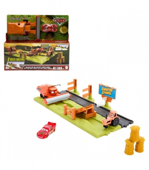 CARS SET DE JOACA PISTA DE ACROBATII FRANK ESCAPE SI STUNT RACE,  MTHRX48