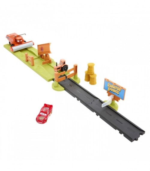 CARS SET DE JOACA PISTA DE ACROBATII FRANK ESCAPE SI STUNT RACE,  MTHRX48