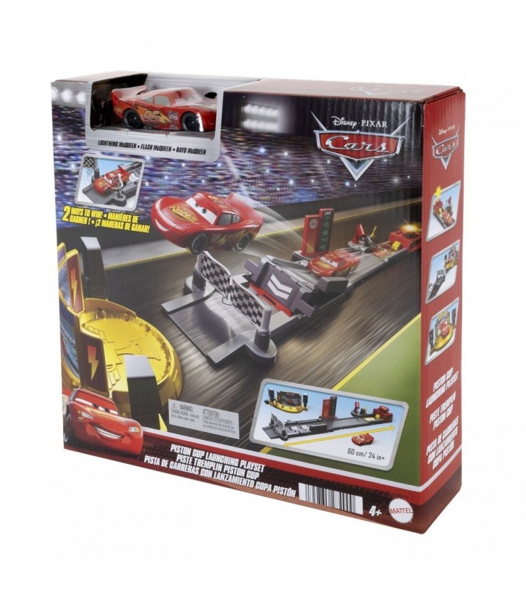 Игровой набор «Тачки» стартовая трасса и машинка Молния Маккуин, MTJDJ02