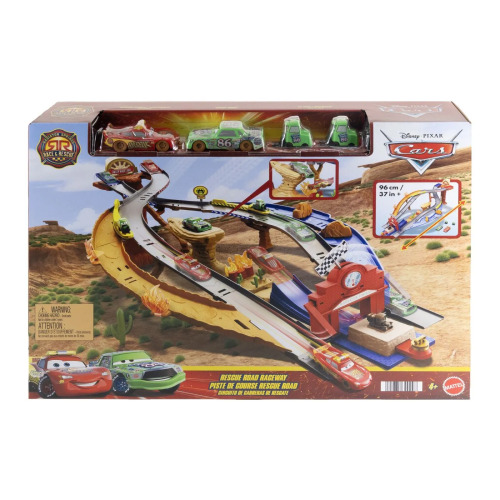 CARS RACE AND RESCUE SET DE JOACA CURCUIT DE SALVARE SI 3 MASINUTE METALICE, MTJFL57