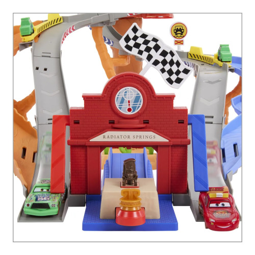 CARS RACE AND RESCUE SET DE JOACA CURCUIT DE SALVARE SI 3 MASINUTE METALICE, MTJFL57